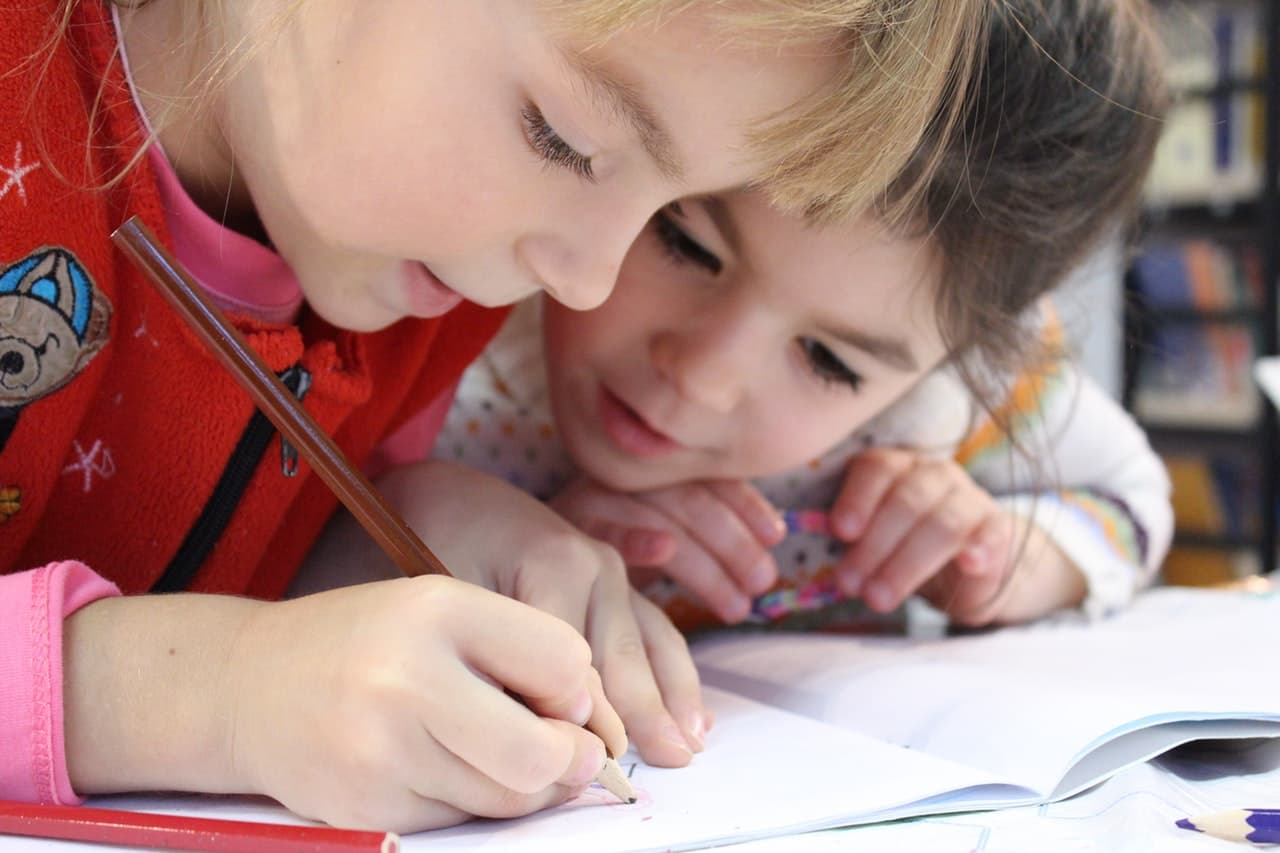 Kinderen aan het leren